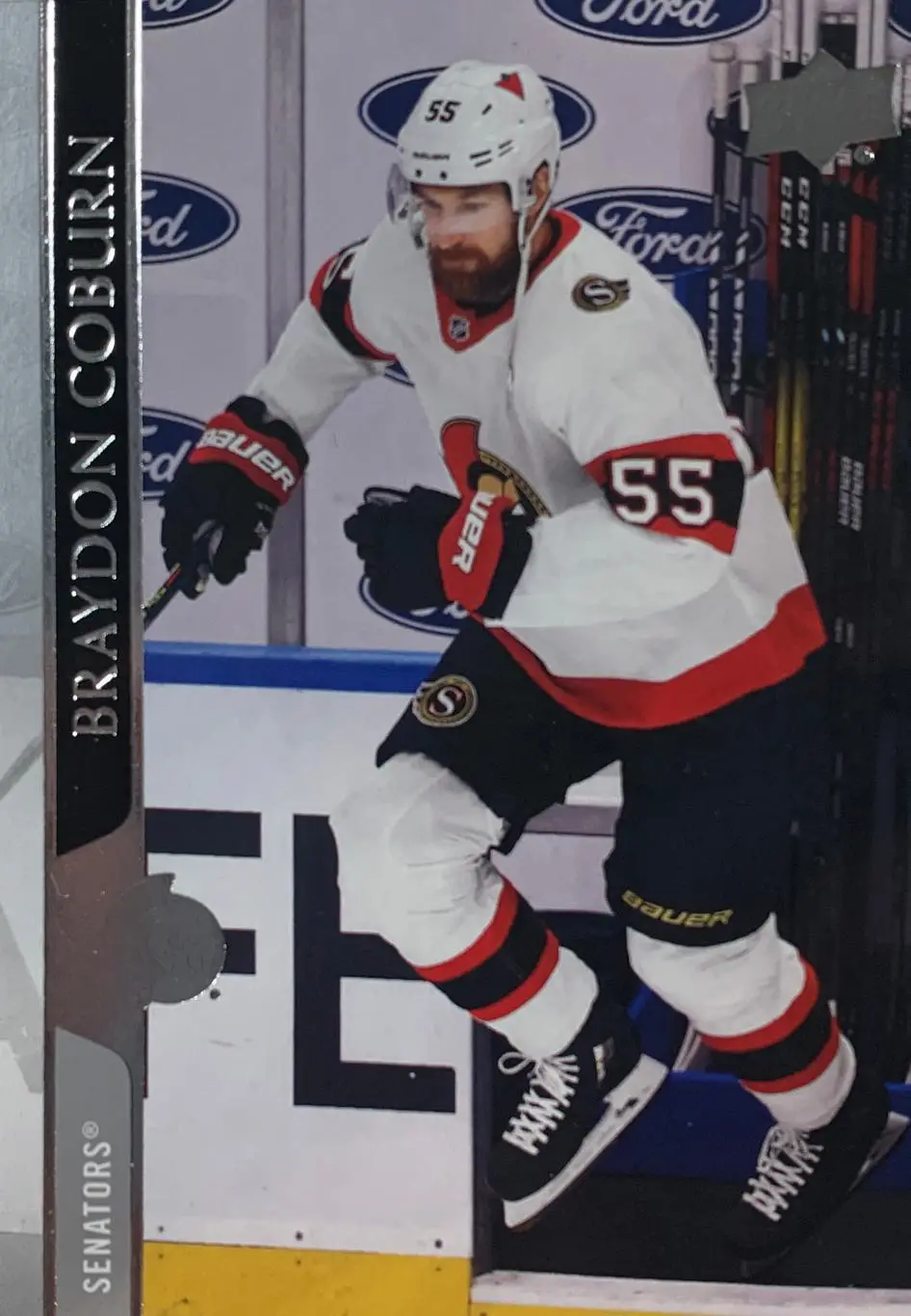 Хоккей. Карточка Braydon Coburn-Брэйдон Коберн Ottawa Senators - Оттава НХЛ/NHL
