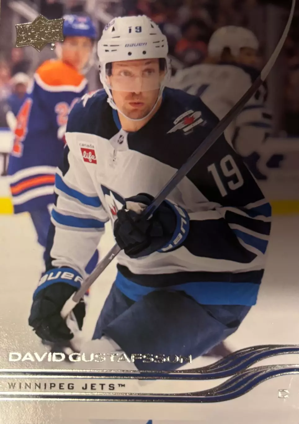 Карточка David Gustafsson-Давид Густафссон Winnipeg Jets-Виннипег Джетс НХЛ/NHL