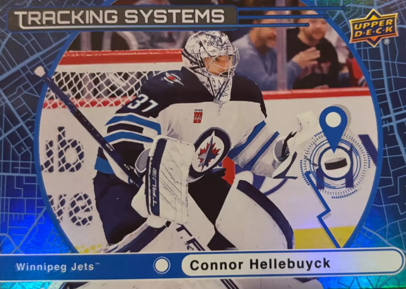 Карточка Connor Hellebuyck/Коннор Хеллебак Winnipeg Jets-Виннипег Джетс НХЛ/NHL