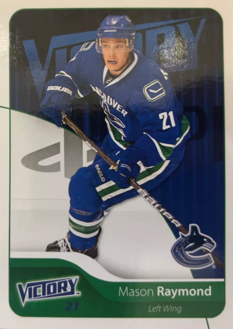 Карточка Mason Raymond-Мэйсон Рэймонд Vancouver Canucks-Ванкувер Кэнакс НХЛ/NHL