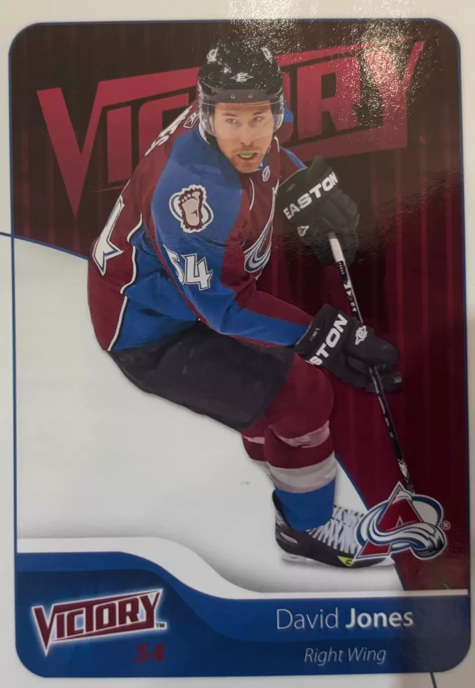 Хоккей. Карточка David Jones - Дэвид Джонс Colorado Avalanche - Колорадо НХЛ/NHL