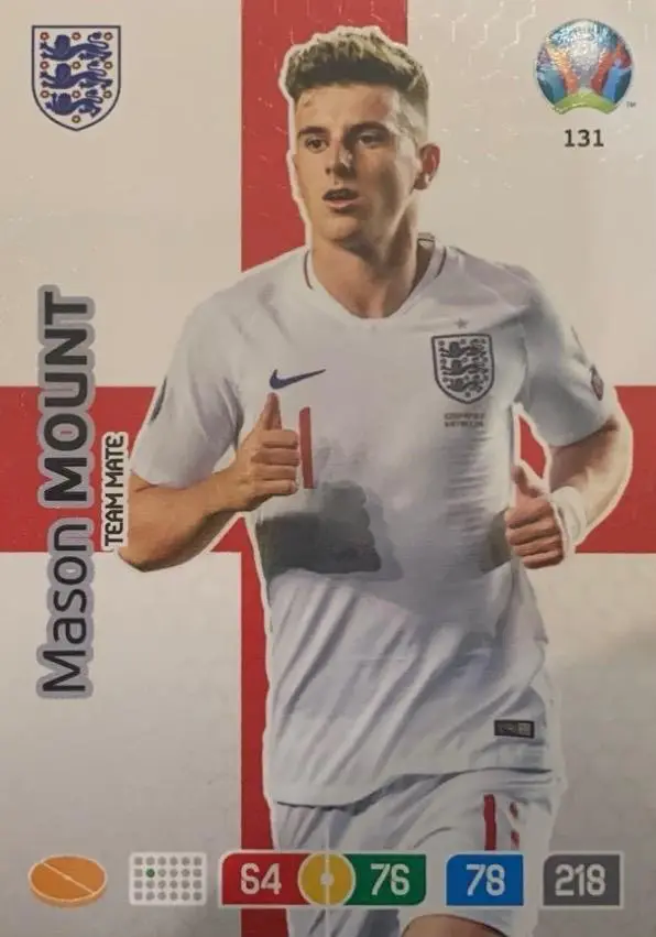 Футбол. Карточка Mason Mount - Мейсон Маунт Англия, Челси Euro/Евро 2020