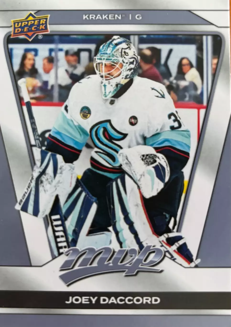 Хоккей. Карточка Joey Daccord-Джоуи Даккор Seattle Kraken - Сиэтл Кракен НХЛ/NHL