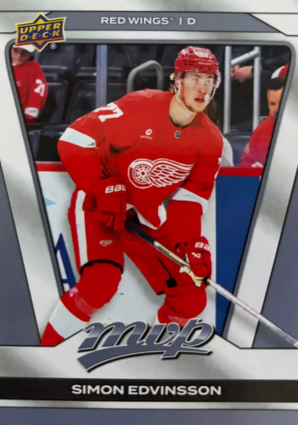 Карточка Simon Edvinsson - Симон Эдвинссон Detroit Red Wings - Детройт НХЛ/NHL