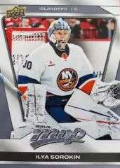 Хоккей. Карточка Илья Сорокин ЦСКА Москва, New York Islanders-Айлендерс НХЛ-КХЛ