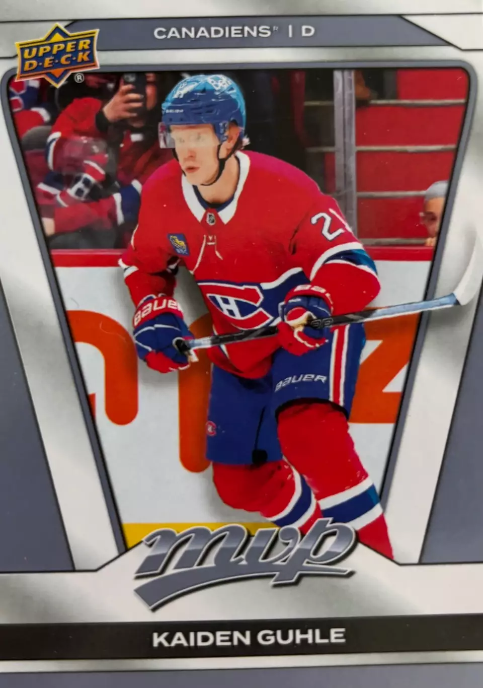 Карточка Kaiden Guhle-Кайден Гуле Montreal Canadiens-Монреаль Канадиенс НХЛ/NHL