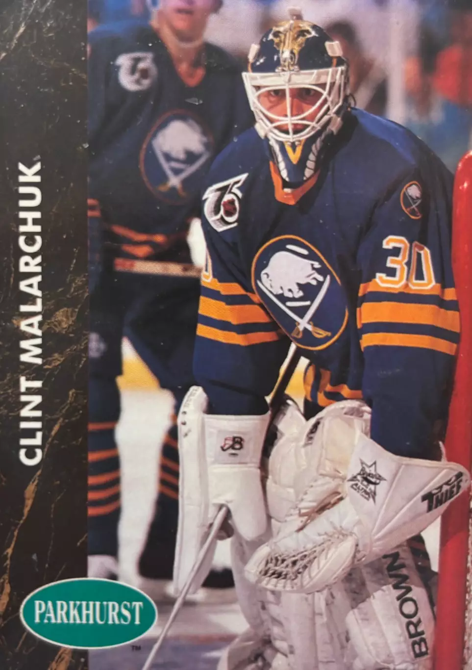 Хоккей. Карточка Clint Malarchuk - Клинт Маларчук Buffalo Sabres-Баффало НХЛ-NHL