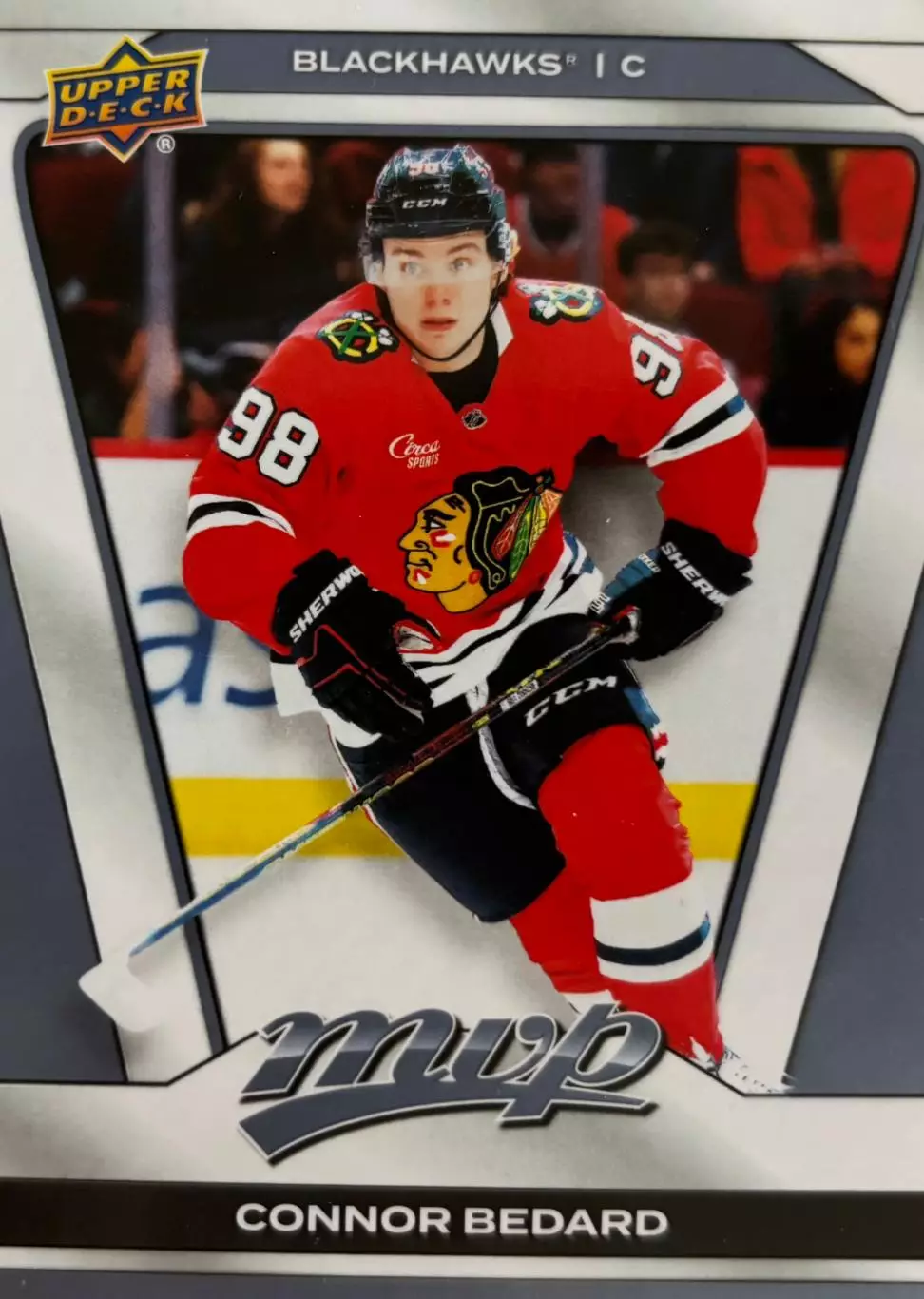 Карточка Connor Bedard-Коннор Бедард Chicago Blackhawks-Чикаго Блэкхокс НХЛ/NHL