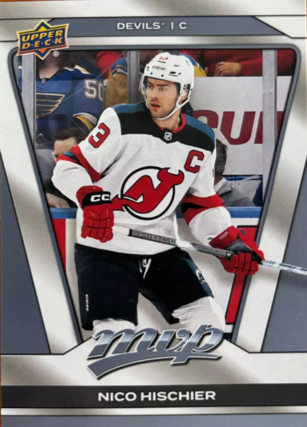 Хоккей. Карточка Nico Hischier - Нико Хишир New Jersey Devils/Нью-Джерси НХЛ-NHL