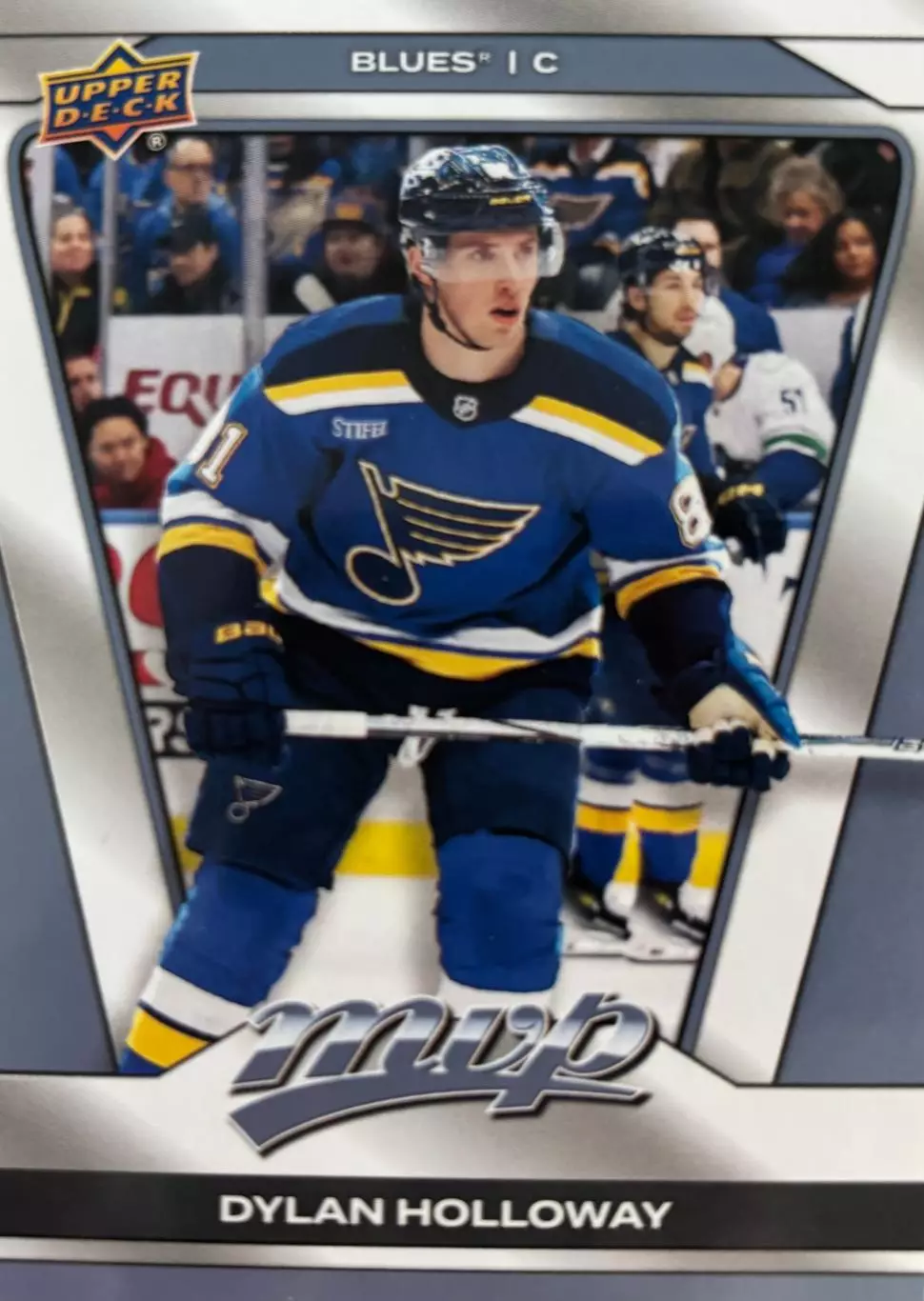 Карточка Dylan Holloway - Дилан Холлоуэй St. Louis Blues/Сент-Луис Блюз НХЛ/NHL