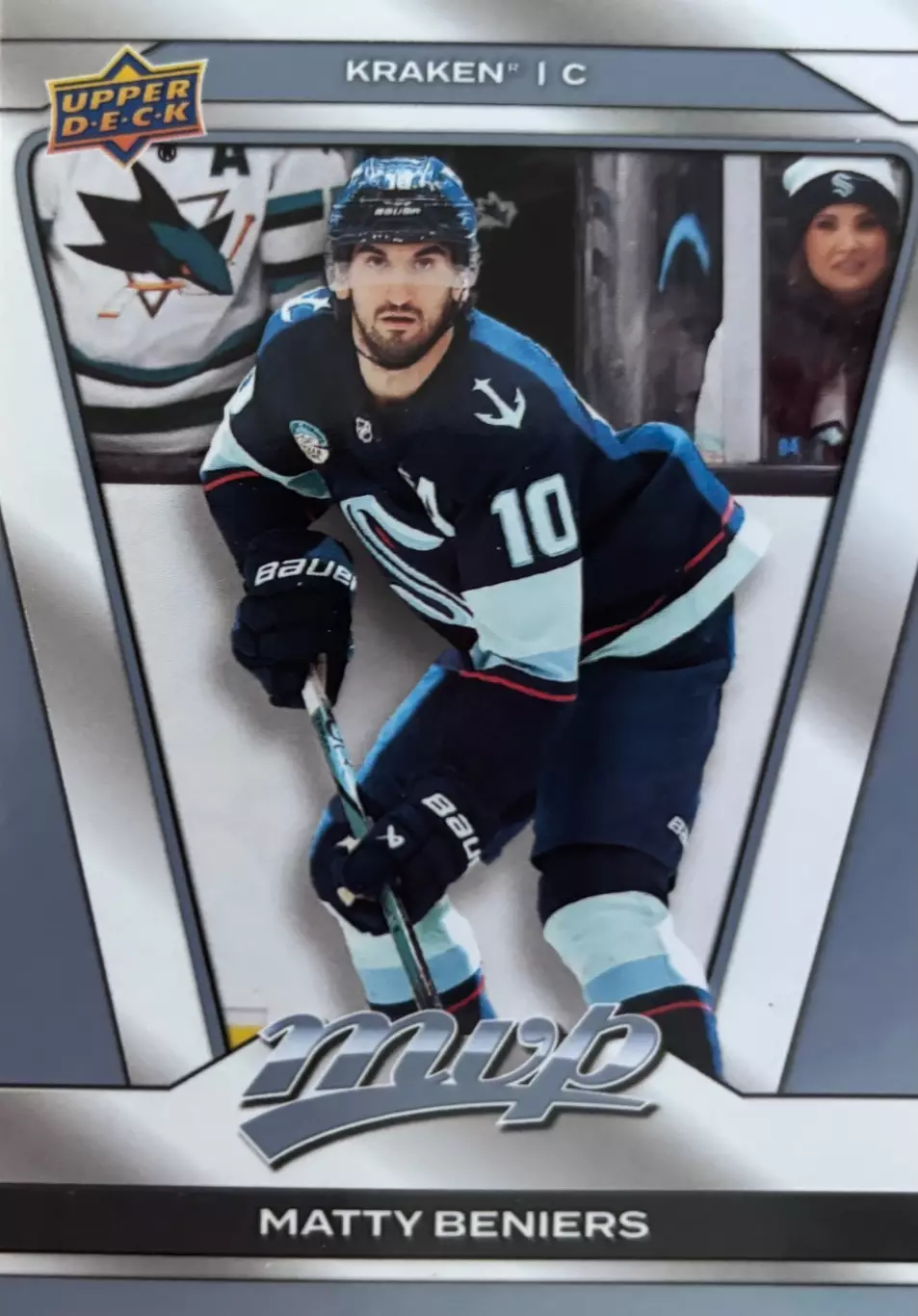Хоккей. Карточка Matty Beniers-Мэтти Бенирс Seattle Kraken-Сиэтл Кракен НХЛ-NHL