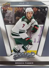 Хоккей. Карточка Brock Faber-Брок Фейбер Minnesota Wild-Миннесота Уайлд НХЛ-NHL