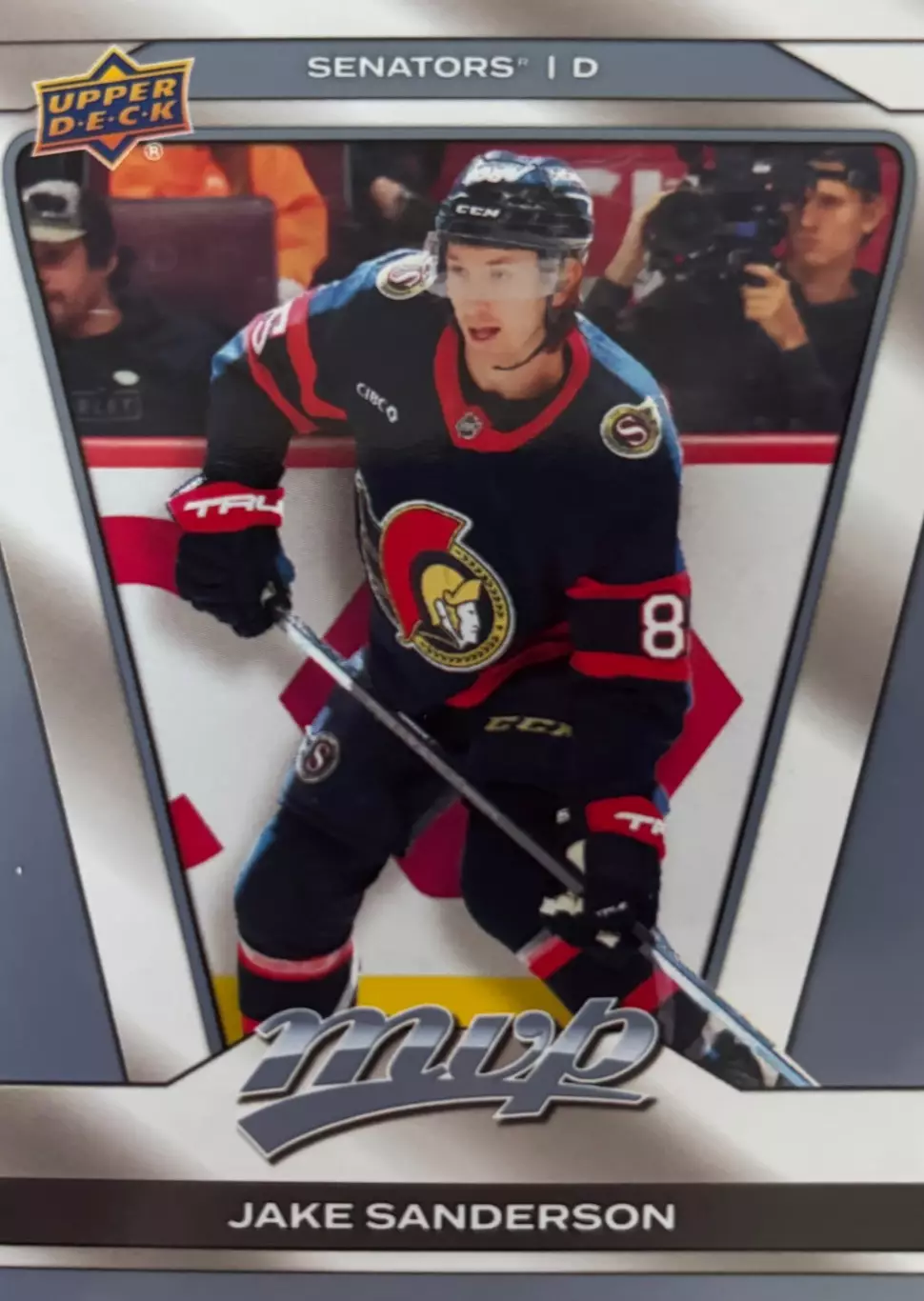 Карточка Jake Sanderson-Джейк Сэндерсон Ottawa Senators-Оттава Сенаторз НХЛ-NHL