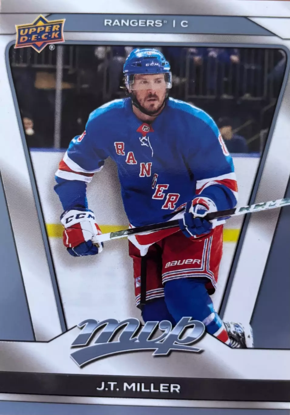 Хоккей. Карточка J.T. Miller - Джей Ти Миллер New York Rangers/Рейнджерс НХЛ/NHL