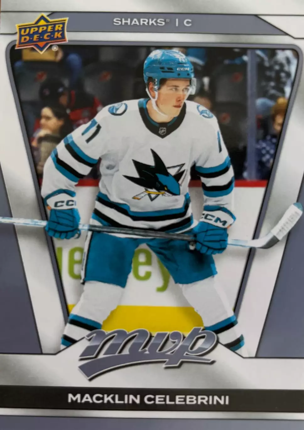 Карточка Macklin Celebrini - Маклин Селебрини San Jose Sharks/Сан-Хосе НХЛ/NHL