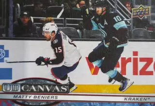 Хоккей. Карточка Matty Beniers-Мэтти Бенирс Seattle Kraken-Сиэтл Кракен НХЛ-NHL
