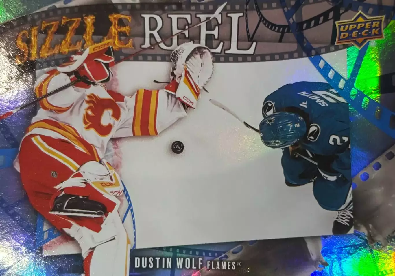 Хоккей. Карточка Dustin Wolf-Дастин Вольф Calgary Flames-Калгари Флэймз НХЛ/NHL