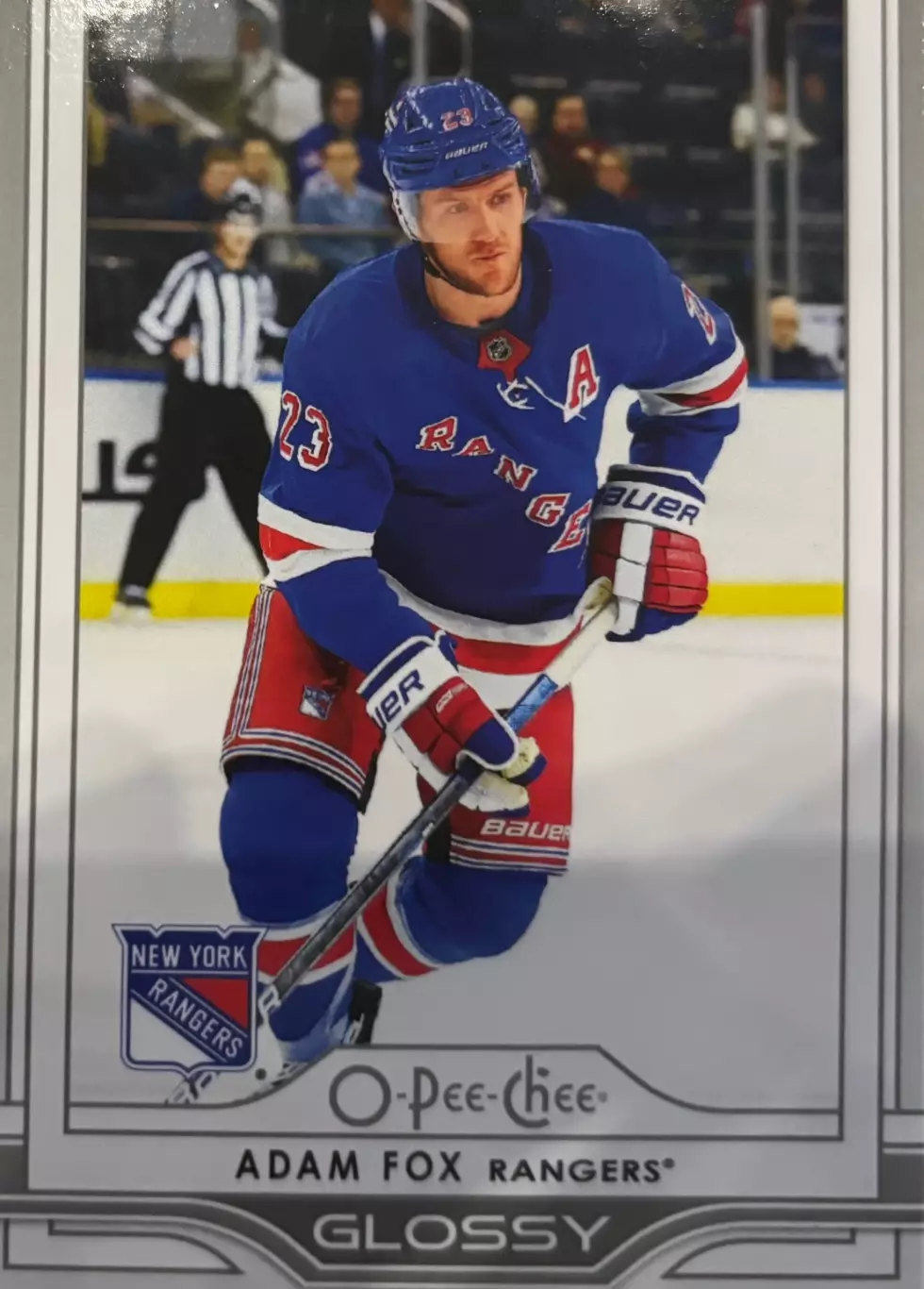 Хоккей. Карточка Adam Fox/Адам Фокс New York Rangers/Нью-Йорк Рейнджерс НХЛ/NHL