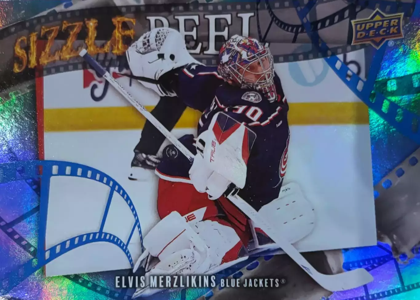 Карточка Elvis Merzlikins-Элвис Мерзликин Columbus Blue Jackets/Коламбус НХЛ-NHL