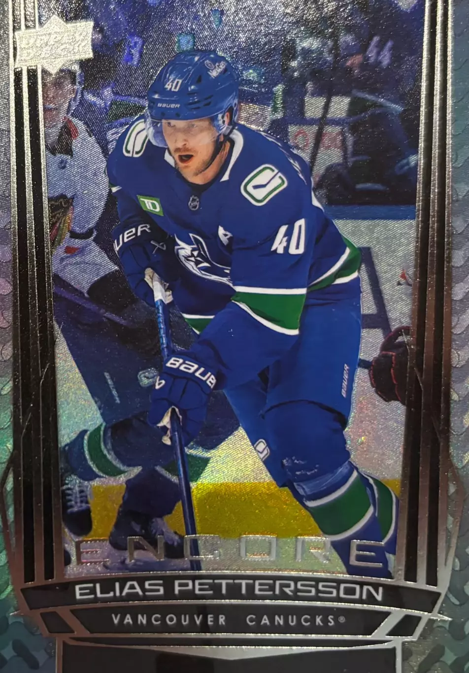 Карточка Elias Pettersson-Элиас Петтерссон Vancouver Canucks - Ванкувер НХЛ NHL