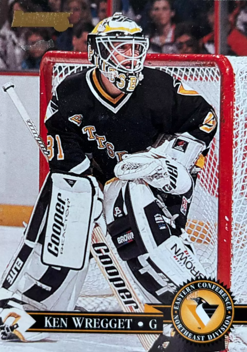 Хоккей. Карточка Ken Wregget-Кен Реггет Pittsburgh Penguins - Питтсбург НХЛ-NHL