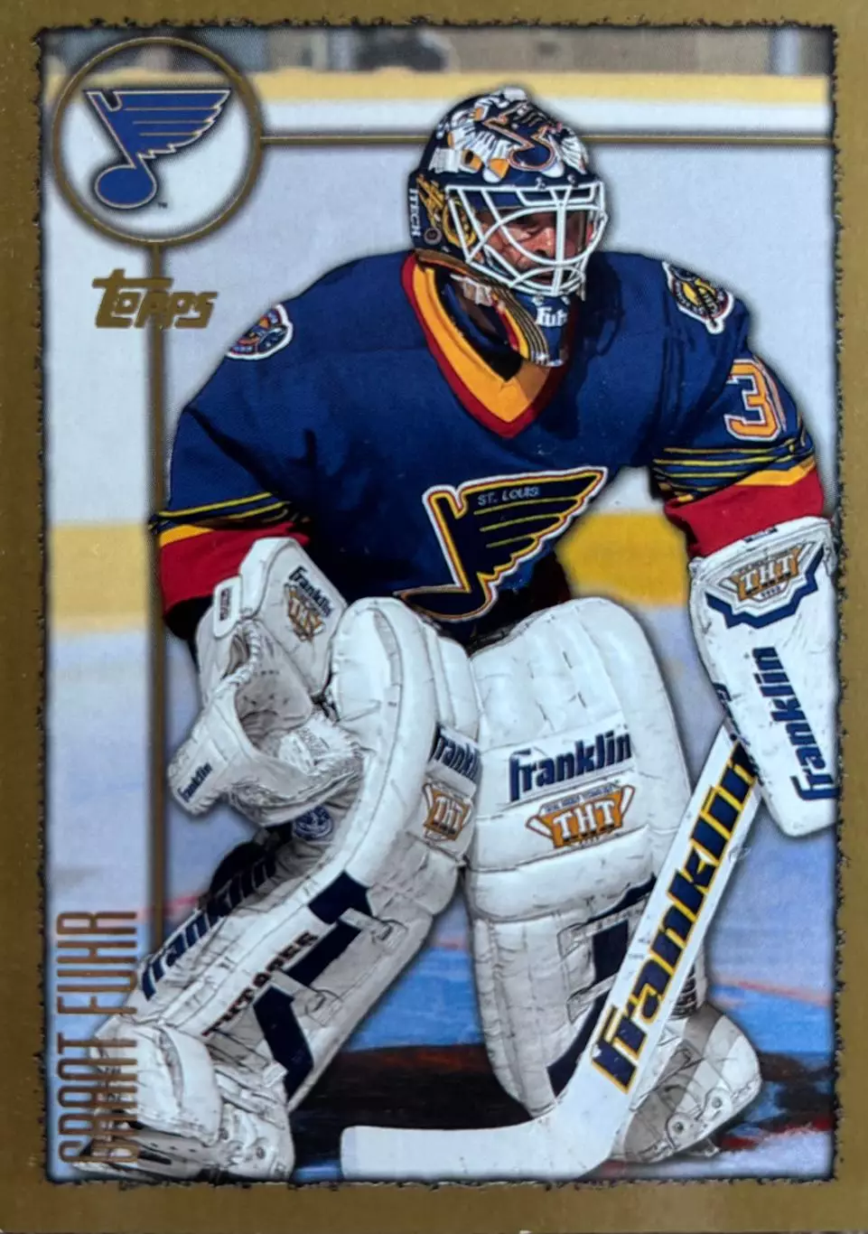Хоккей. Карточка Grant Fuhr / Грант Фюр St. Louis Blues / Сент-Луис НХЛ/NHL