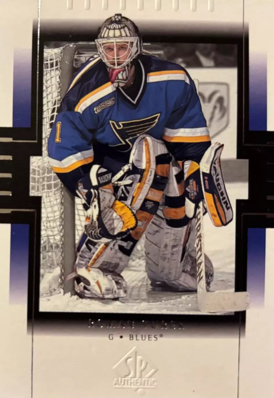 Хоккей. Карточка Roman Turek-Роман Турек St. Louis Blues/Сент-Луис Блюз НХЛ/NHL
