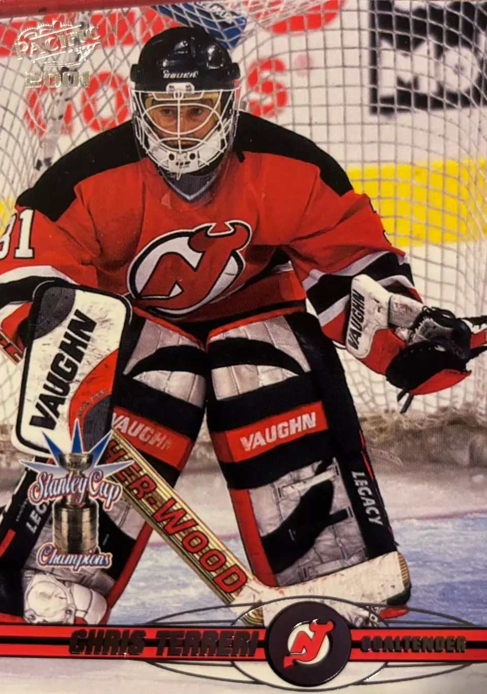 Хоккей. Карточка Chris Terreri/Крис Террери New Jersey Devils/Девилз НХЛ/NHL