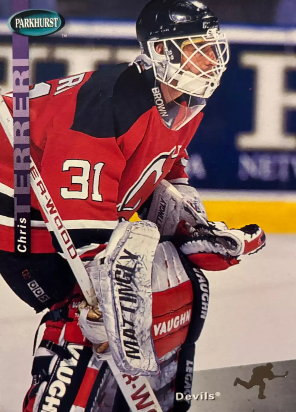 Хоккей. Карточка Chris Terreri/Крис Террери New Jersey Devils/Девилз НХЛ/NHL