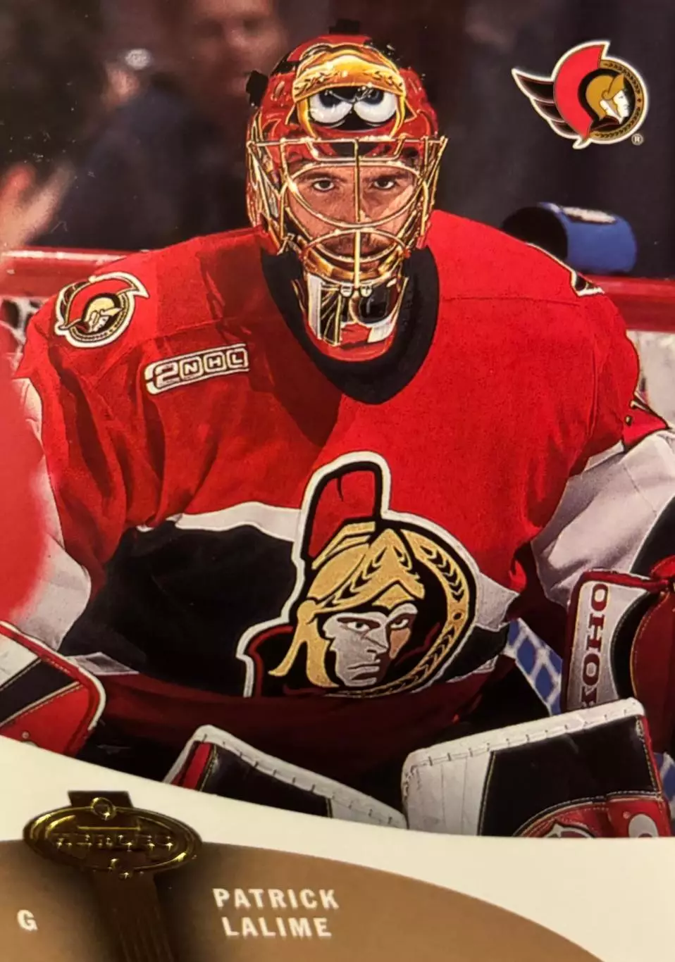 Хоккей. Карточка Patrick Lalime - Патрик Лалим Ottawa Senators - Оттава НХЛ-NHL