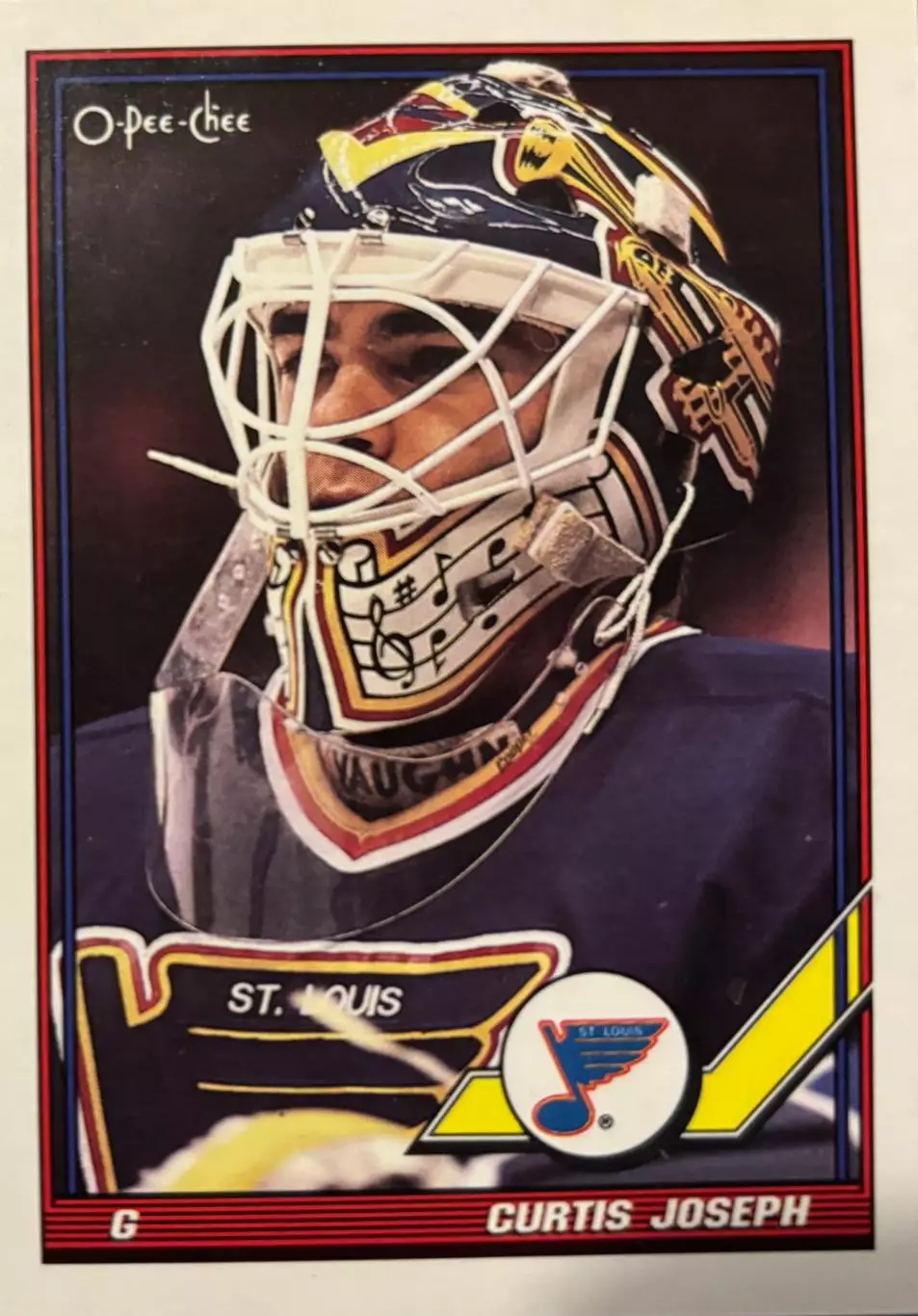 Хоккей. Карточка Curtis Joseph - Кертис Джозеф St. Louis Blues/Сент-Луис НХЛ/NHL