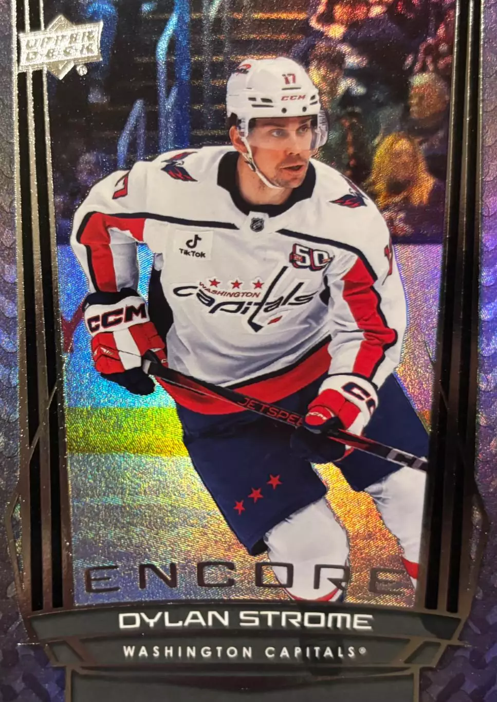 Хоккей. Карточка Dylan Strome-Дилан Строум Washington Capitals-Вашингтон НХЛ-NHL