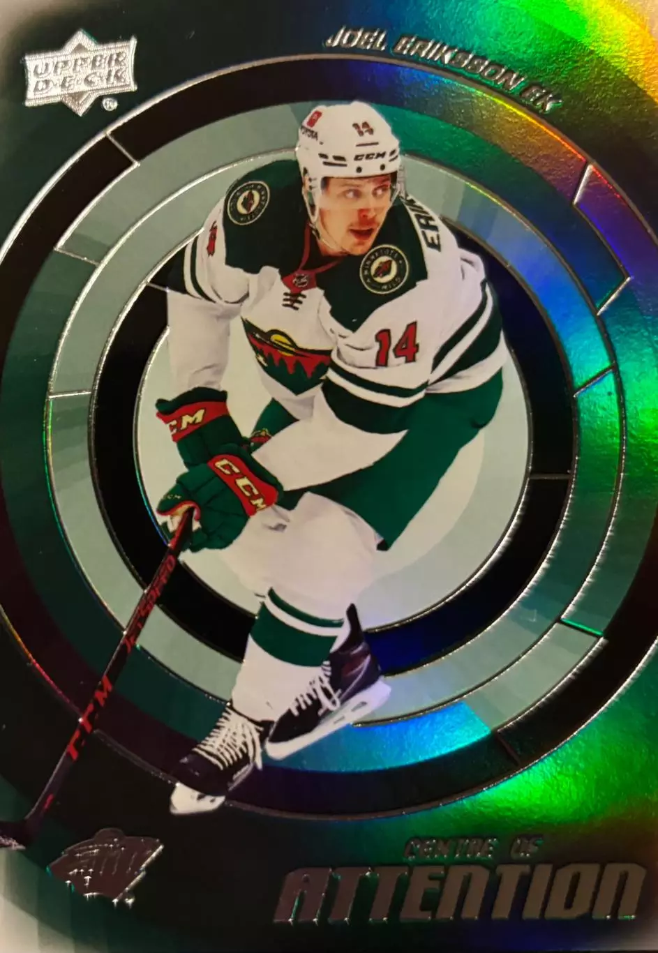 Карточка Joel Eriksson Ek - Юэль Эрикссон Эк Minnesota Wild - Миннесота НХЛ NHL