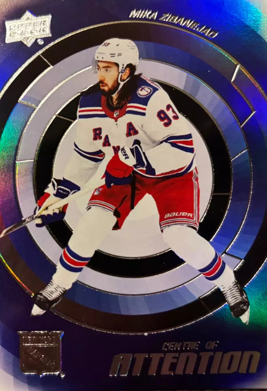 Хоккей Карточка Mika Zibanejad-Мика Зибанежад New York Rangers-Рейнджерс НХЛ-NHL