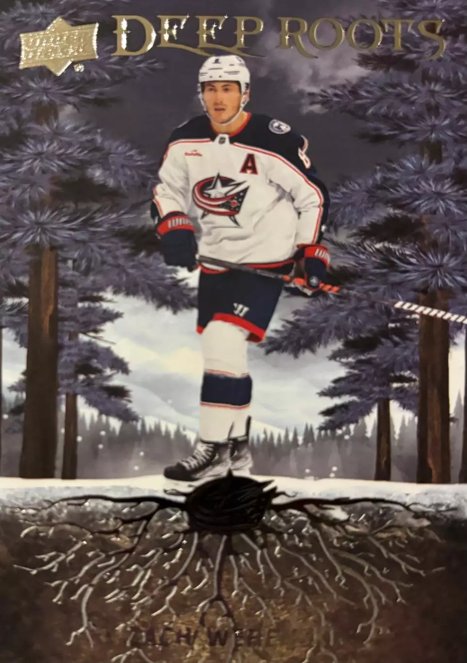 Карточка Zach Werenski/Зак Веренски Columbus Blue Jackets/Коламбус НХЛ/NHL
