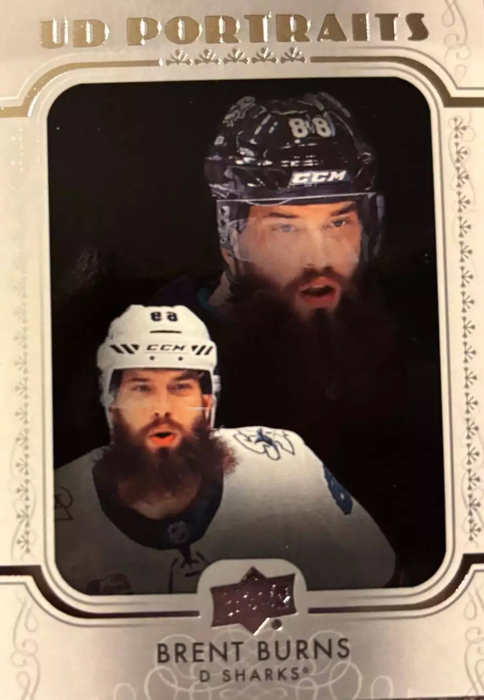 Хоккей. Карточка Brent Burns-Брент Бернс San Jose Sharks/Сан-Хосе Шаркс НХЛ/NHL