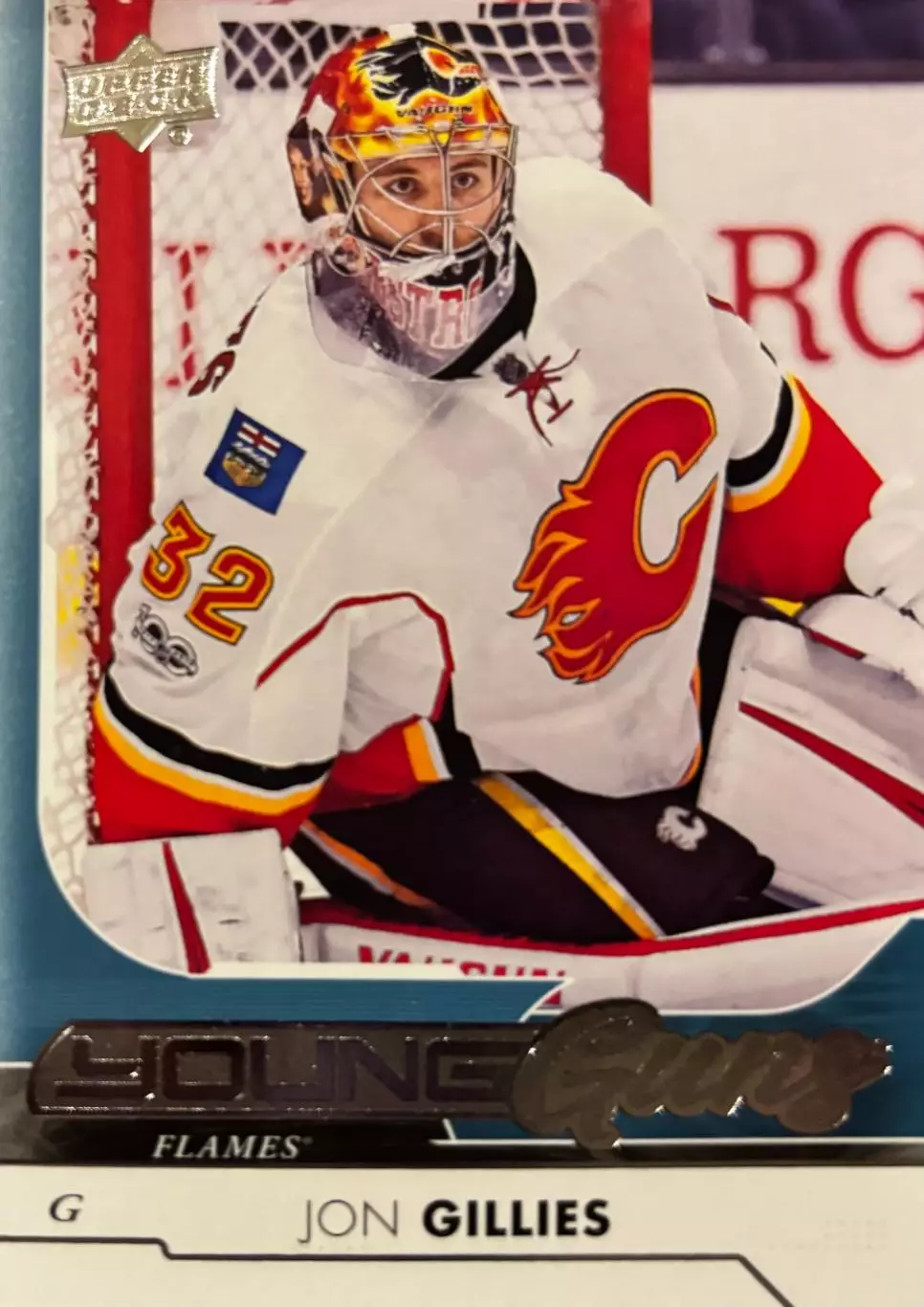 Хоккей. Карточка Jon Gillies-Джон Гиллис Calgary Flames - Калгари Флэймз НХЛ/NHL