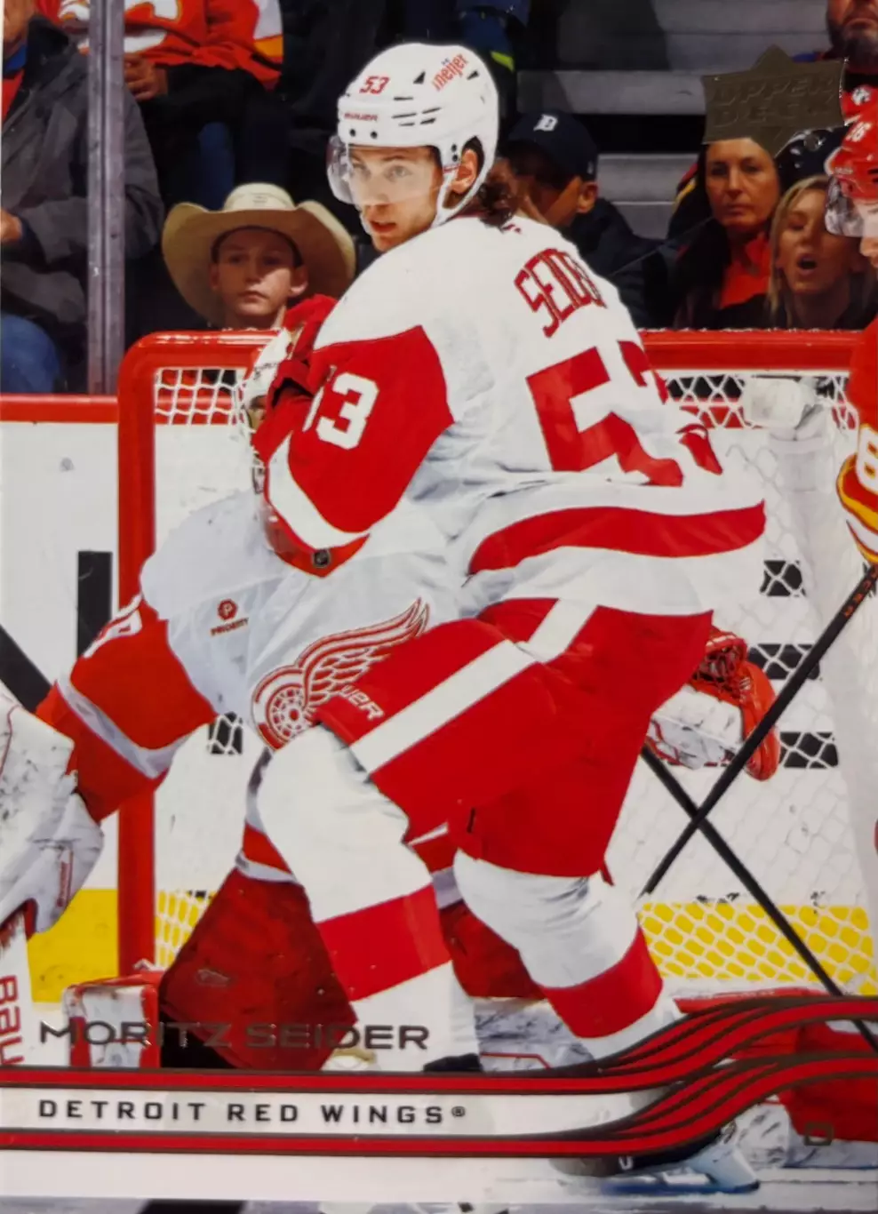 Хоккей. Карточка Moritz Seider-Мориц Зайдер Detroit Red Wings-Детройт НХЛ-NHL