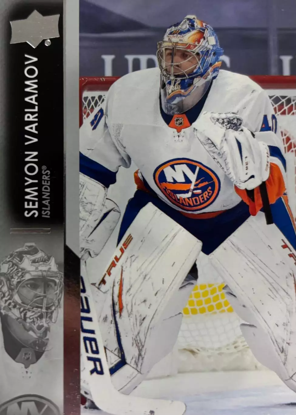 Хоккей. Карточка Семен Варламов New York Islanders, Локомотив Ярославль НХЛ/КХЛ