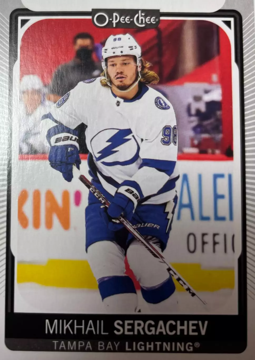 Хоккей. Карточка Михаил Сергачев Tampa Bay Lightning/Тампа-Бэй Лайтнинг НХЛ/NHL