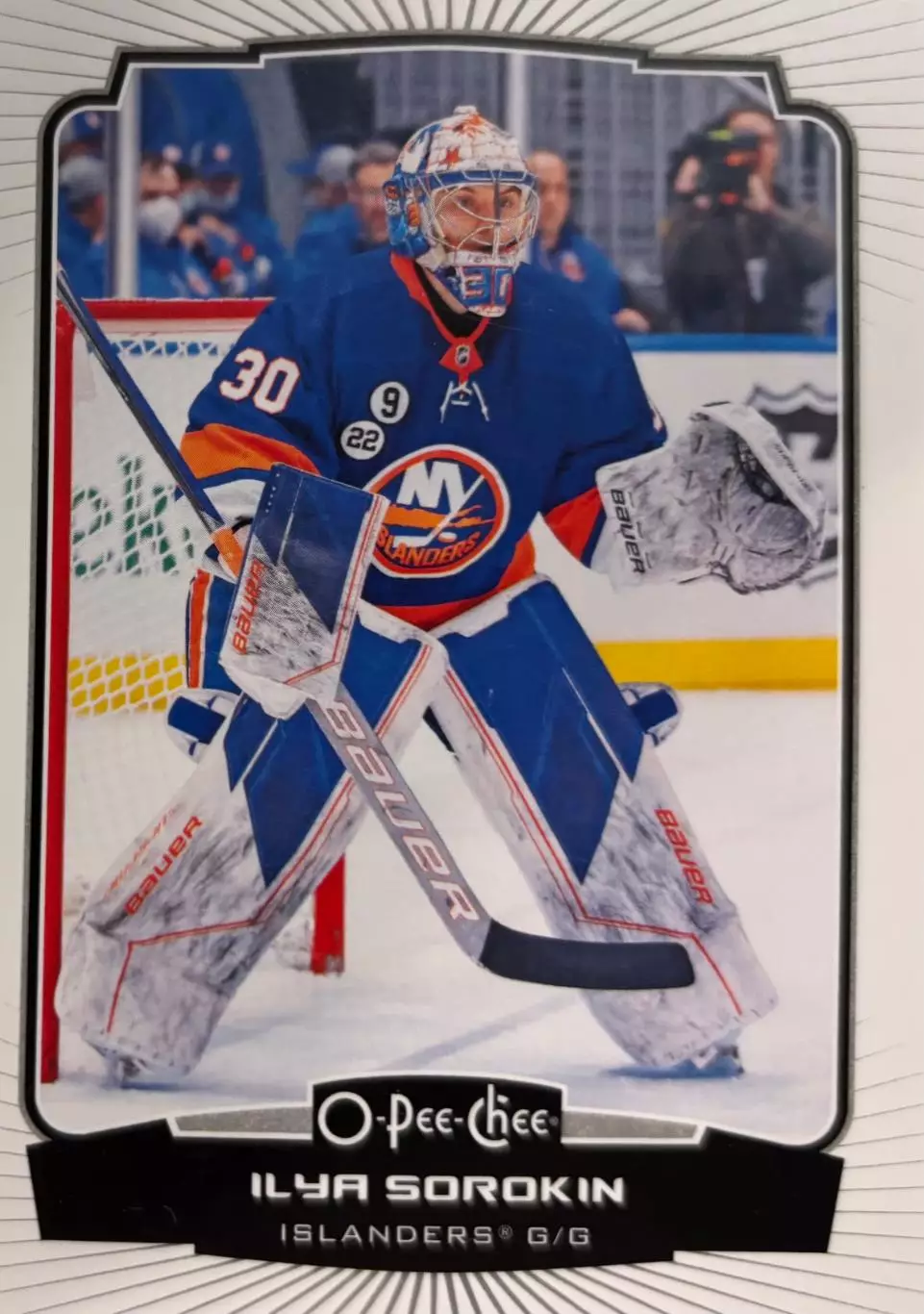 Хоккей. Карточка Илья Сорокин ЦСКА Москва, New York Islanders-Айлендерс НХЛ-КХЛ