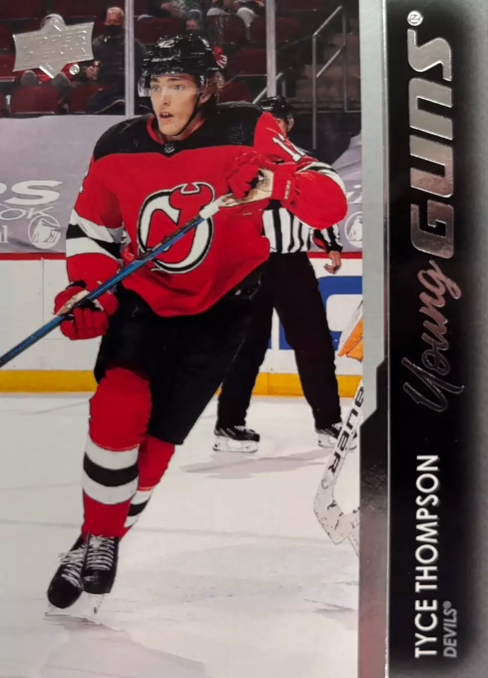 Карточка Тайс Томпсон New Jersey Devils/Нью-Джерси Девилс, Барыс КХЛ/НХЛ/NHL