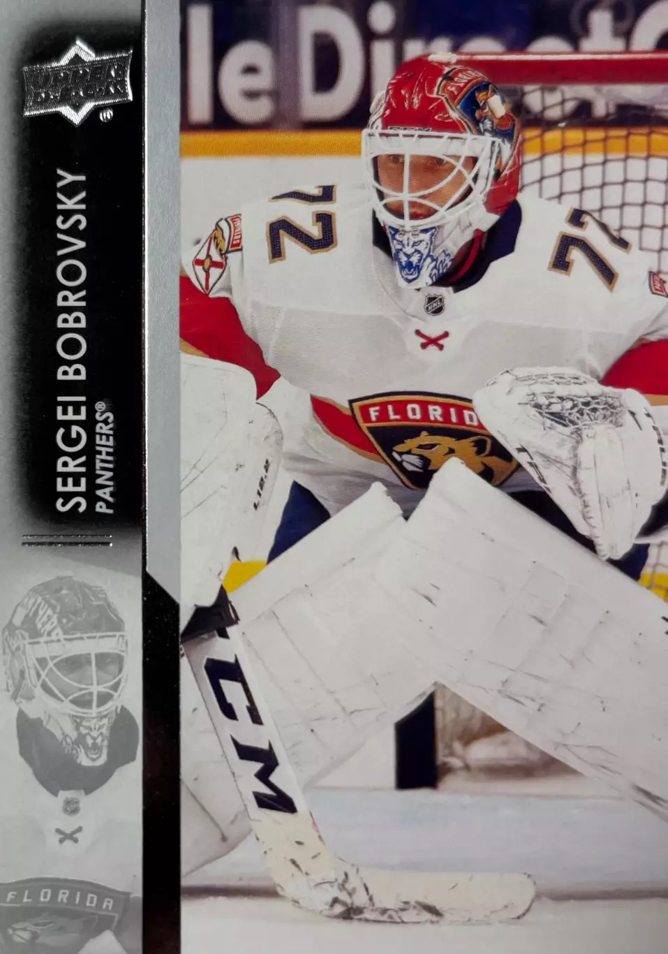 Карточка Сергей Бобровский Florida Panthers, Металлург Новокузнецк, СКА НХЛ-КХЛ