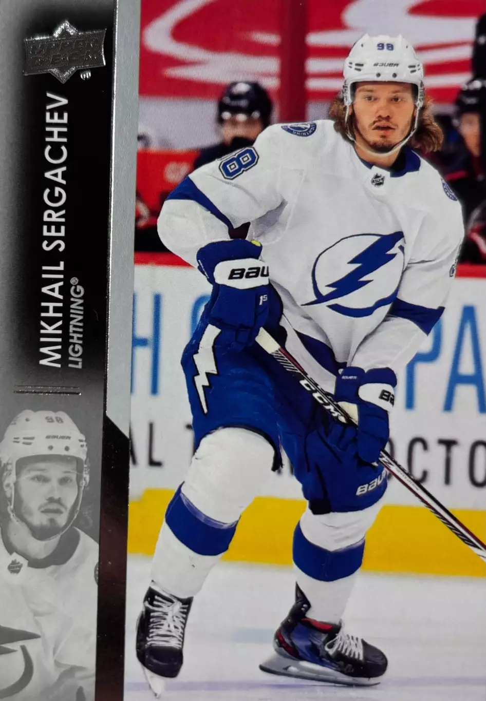 Хоккей. Карточка Михаил Сергачев Tampa Bay Lightning/Тампа-Бэй Лайтнинг НХЛ-NHL