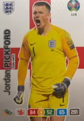 Футбол. Карточка Jordan Pickford/Джордан Пикфорд Англия, Эвертон Евро/Euro 2020