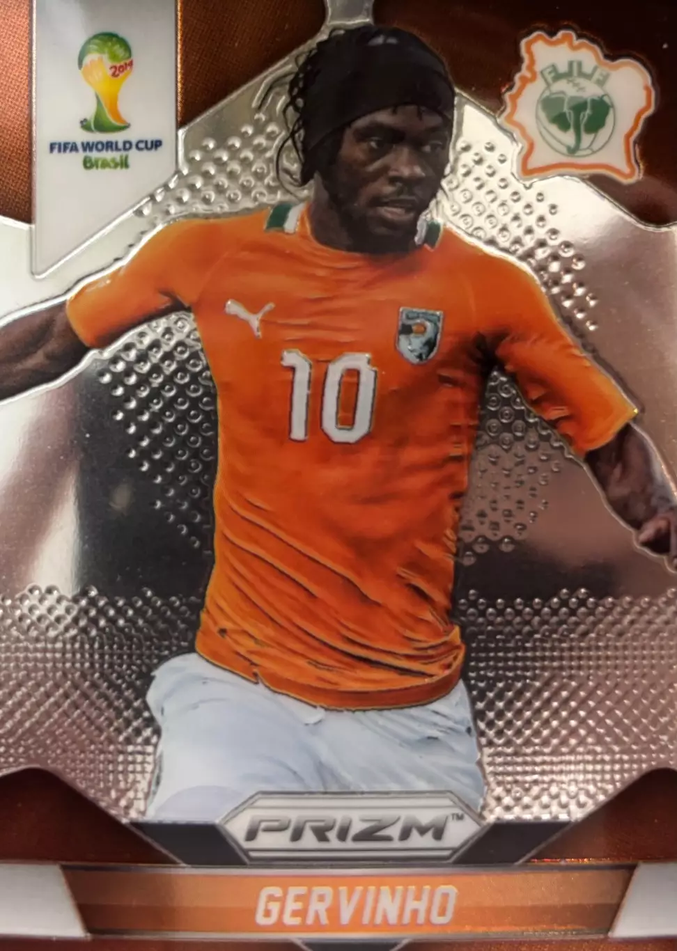 Футбол. Карточка Gervinho/Жервиньо Кот-д’Ивуар Чемпионат Мира 2014 Panini