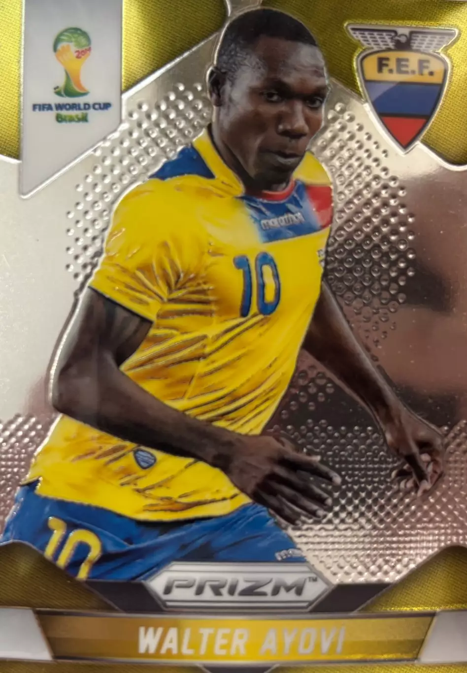 Футбол. Карточка Walter Ayovi/Вальтер Айови Эквадор Чемпионат Мира 2014 Panini