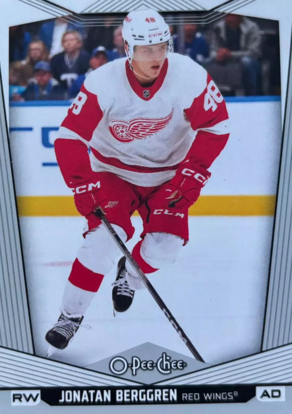 Карточка Jonatan Berggren - Юнатан Берггрен Detroit Red Wings - Детройт НХЛ/NHL