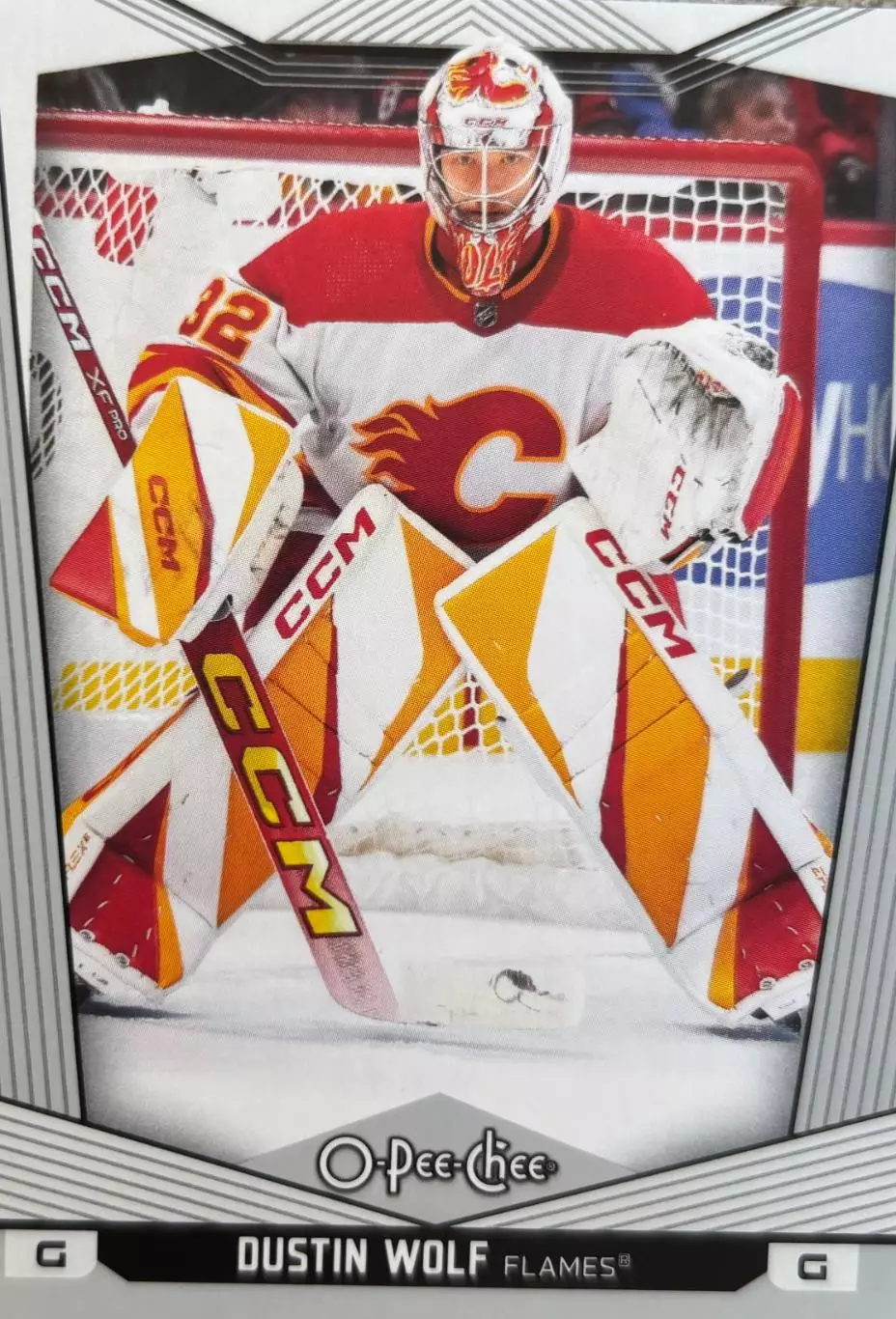 Хоккей. Карточка Dustin Wolf-Дастин Вольф Calgary Flames-Калгари Флэймз НХЛ-NHL