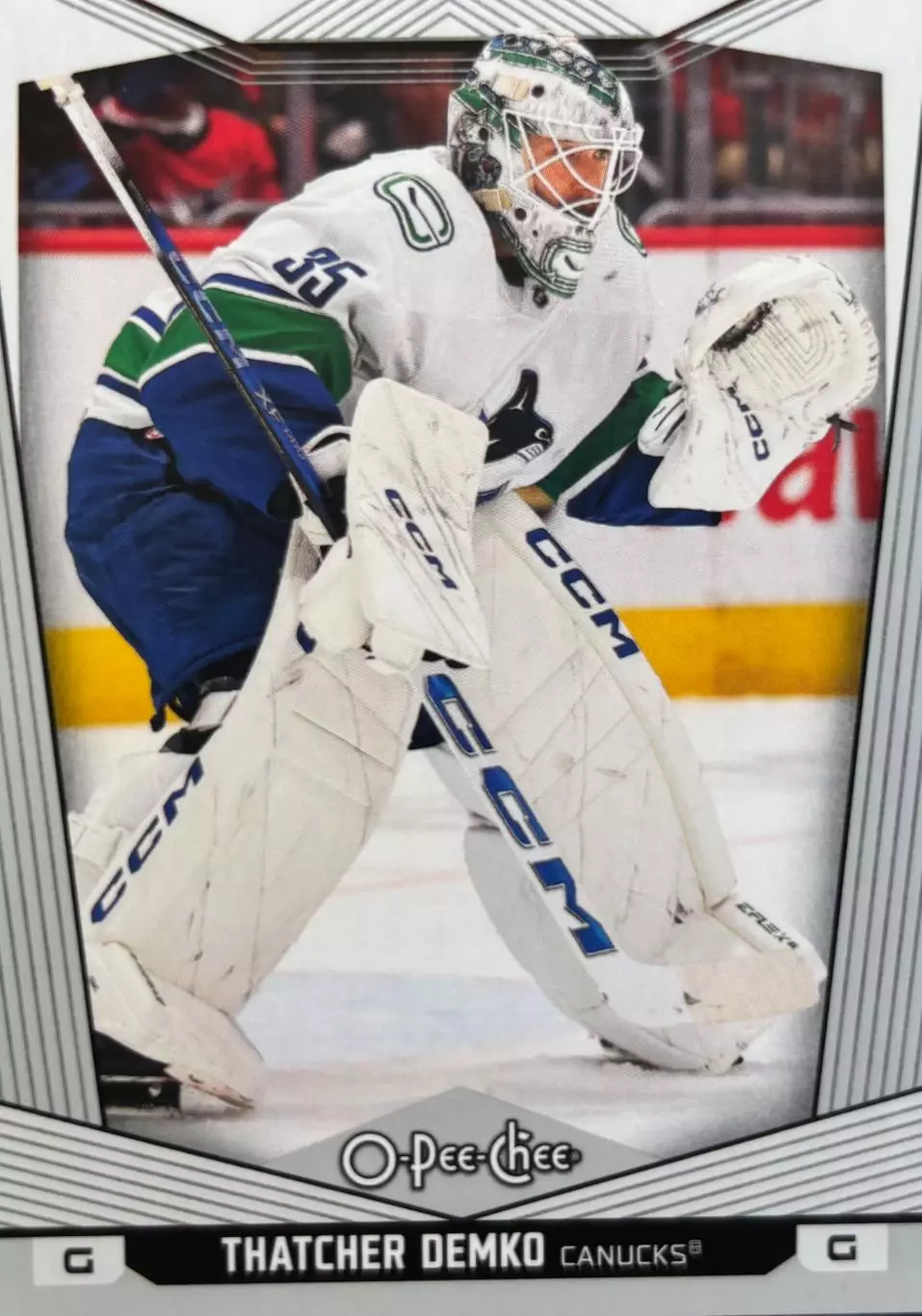 Хоккей. Карточка Thatcher Demko-Тэтчер Демко Vancouver Canucks-Ванкувер НХЛ/NHL